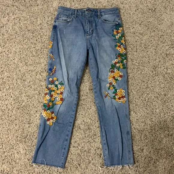 Free People Embroidered Jeans - Picture 3 of 6